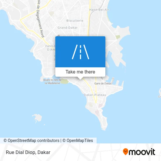 Rue Dial Diop map