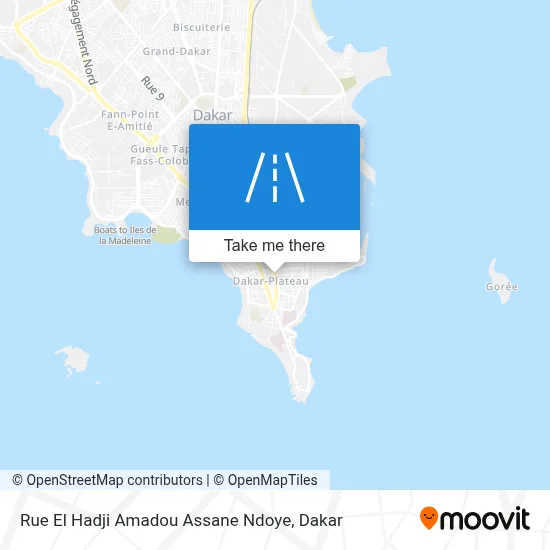Rue El Hadji Amadou Assane Ndoye map