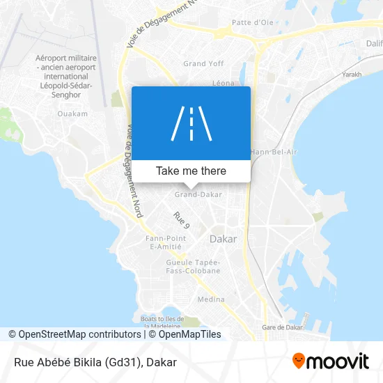 Rue Abébé Bikila (Gd31) map