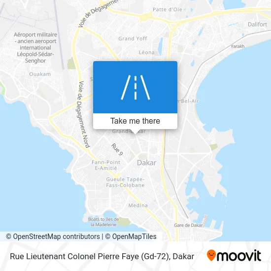 Rue Lieutenant Colonel Pierre Faye (Gd-72) map
