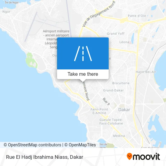 Rue El Hadj Ibrahima Niass map