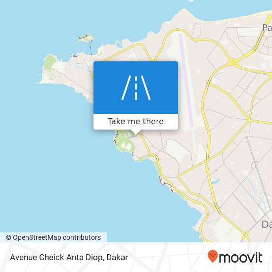 Avenue Cheick Anta Diop map