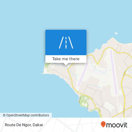 Route De Ngor map
