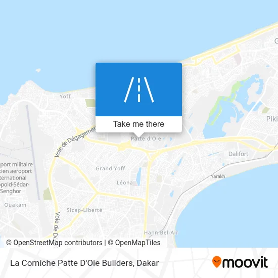 La Corniche Patte D'Oie Builders map