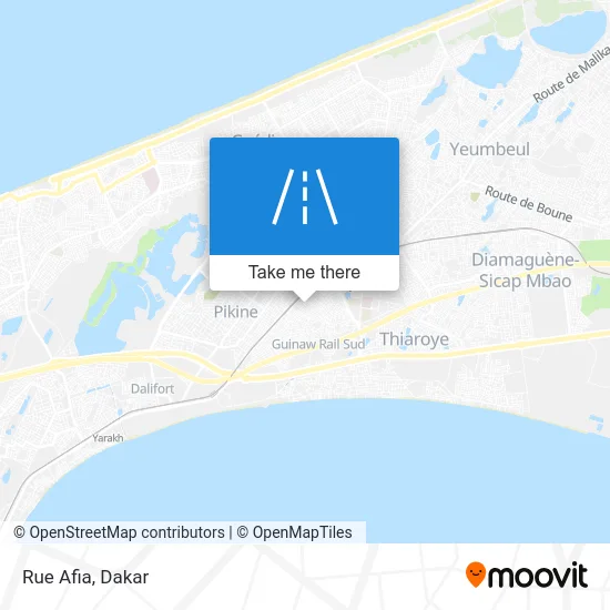 Rue Afia map