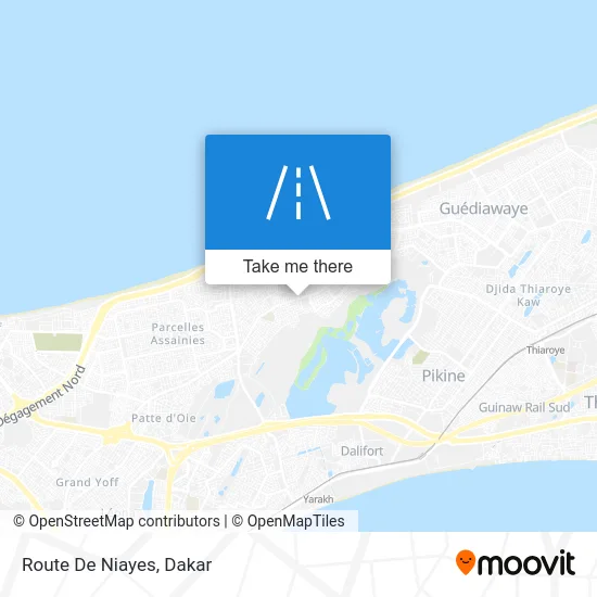 Route De Niayes map