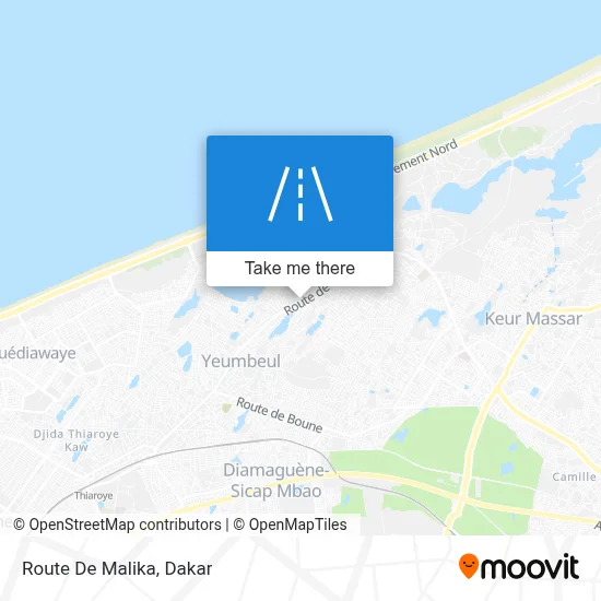 Route De Malika map