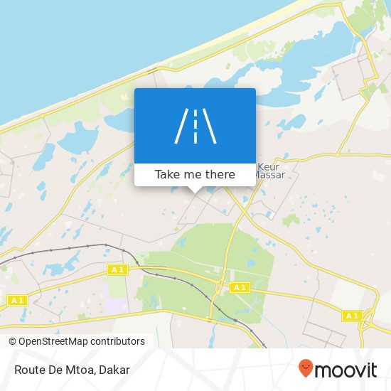 Route De Mtoa map