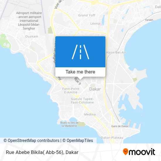 Rue Abebe Bikila( Abb-56) map