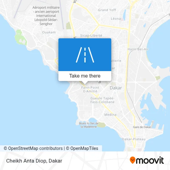 Cheikh Anta Diop map