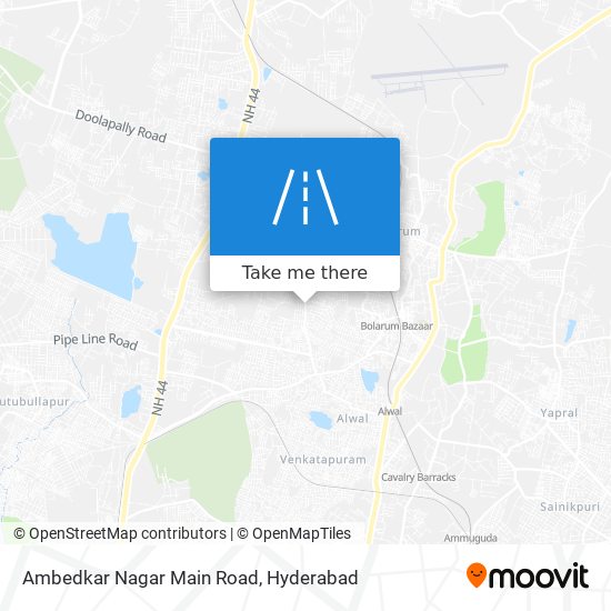 Ambedkar Nagar Main Road map