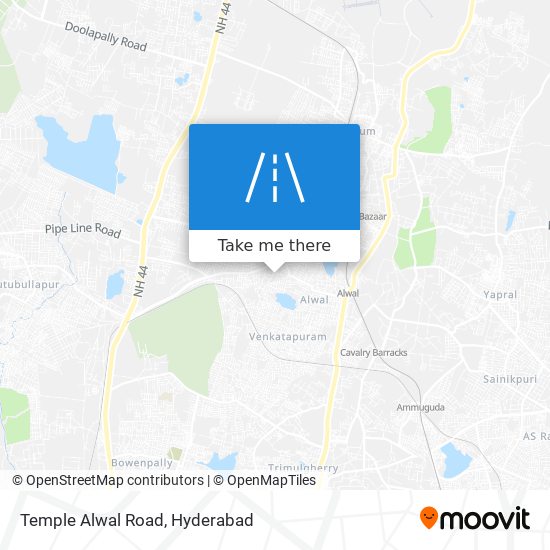 Temple Alwal Road map