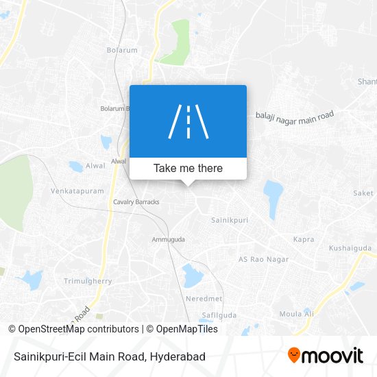 Sainikpuri-Ecil Main Road map