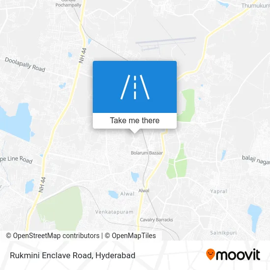 Rukmini Enclave Road map