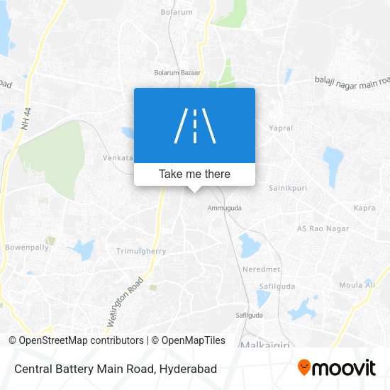 Central Battery Main Road map