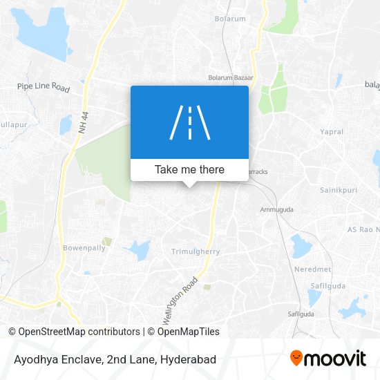 Ayodhya Enclave, 2nd Lane map