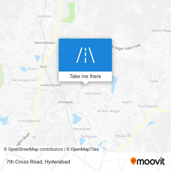 7th Cross Road map