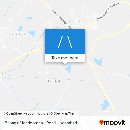 Bhongir Magdoompalli Road map