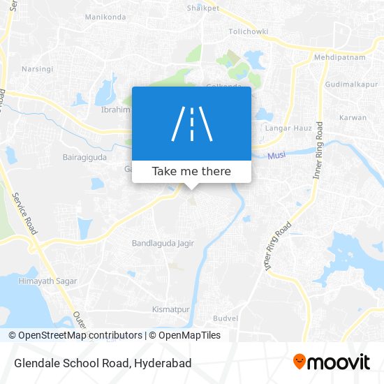 Glendale School Road map