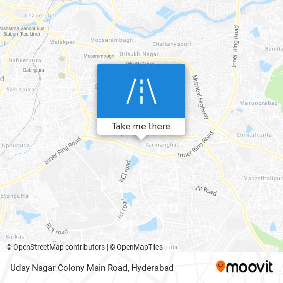 Uday Nagar Colony Main Road map