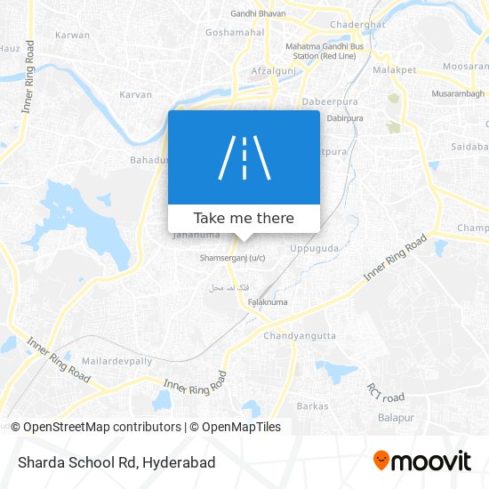 Sharda School Rd map