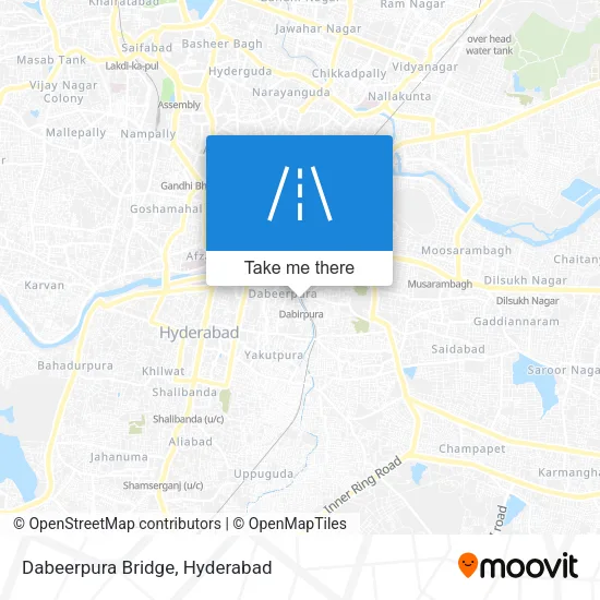 Dabeerpura Bridge map