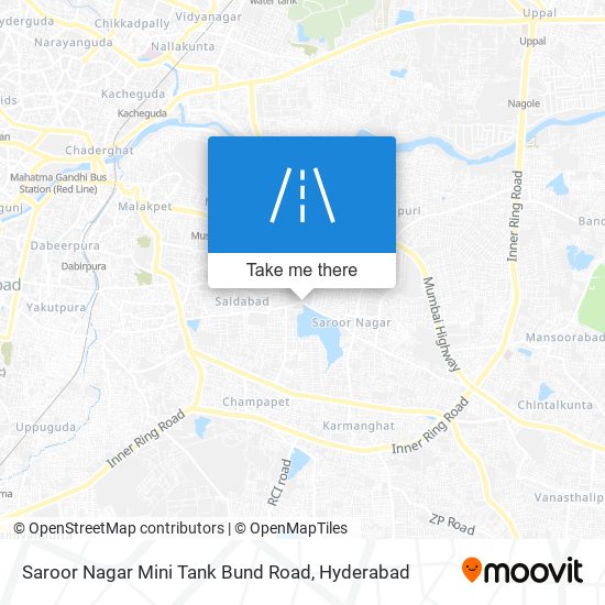 Saroor Nagar Mini Tank Bund Road map