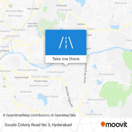Gouds Colony Road No 3 map