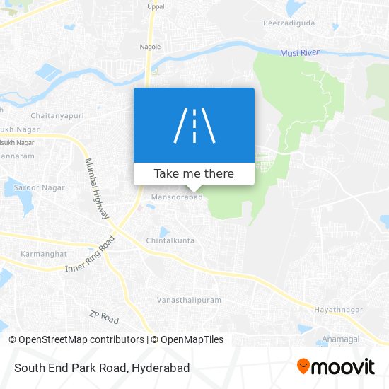 South End Park Road map