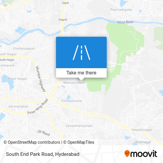 South End Park Road map