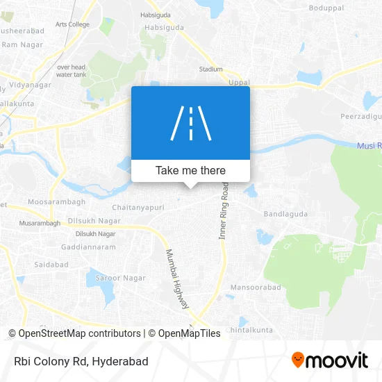 Rbi Colony Rd map