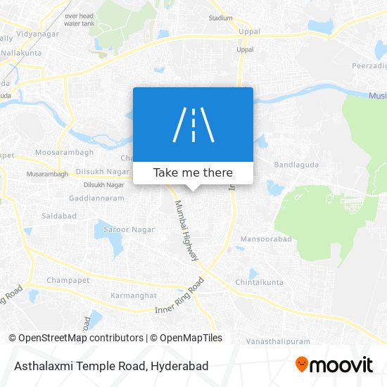 Asthalaxmi Temple Road map