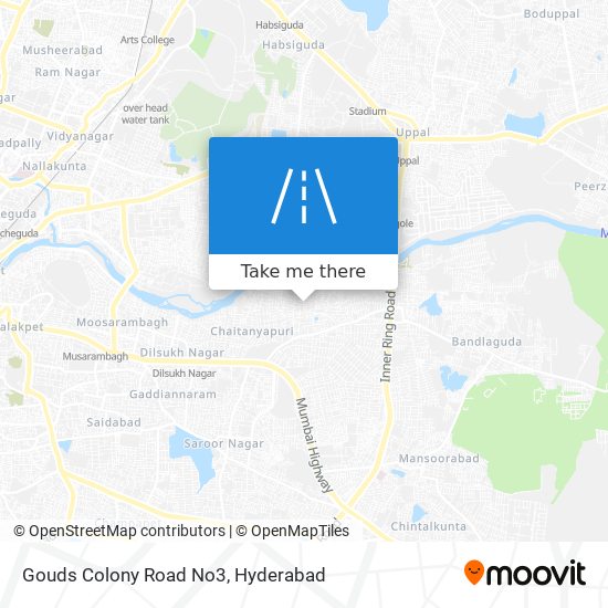 Gouds Colony Road No3 map