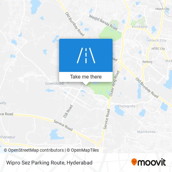 Wipro Sez Parking Route map