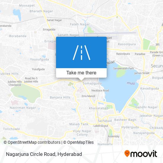 Nagarjuna Circle Road map