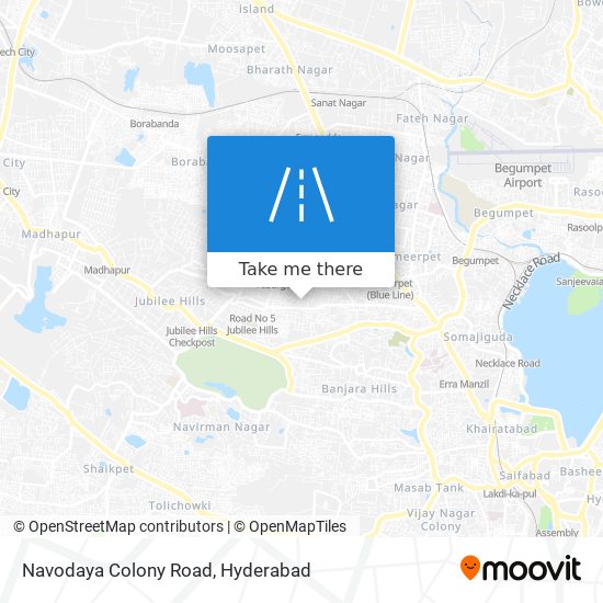 Navodaya Colony Road map
