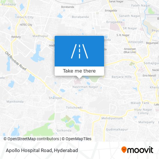 Apollo Hospital Road map
