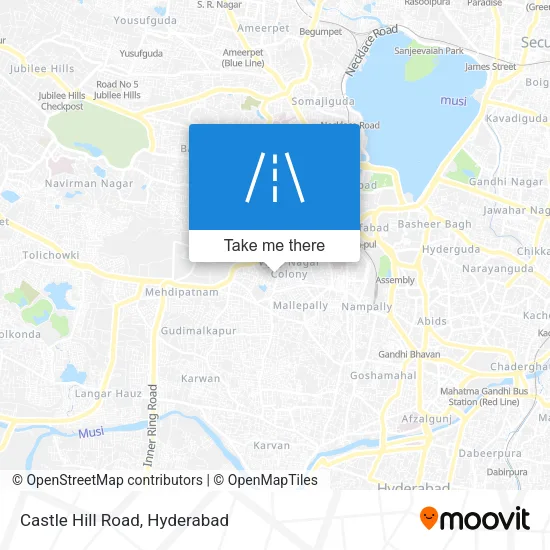 Castle Hill Road map