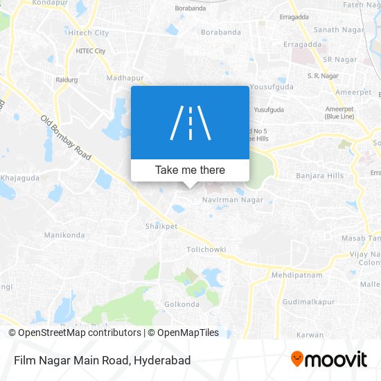 Film Nagar Main Road map