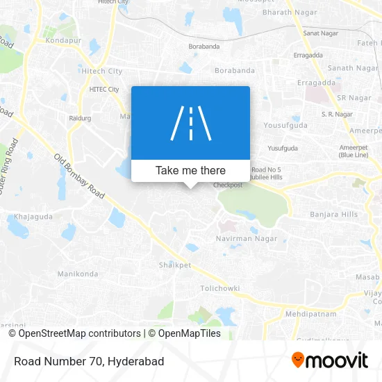Road Number 70 map