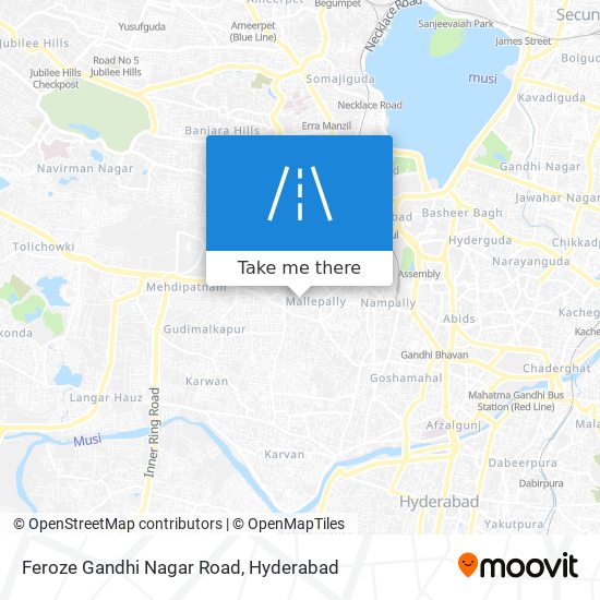 Feroze Gandhi Nagar Road map