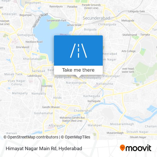 Himayat Nagar Main Rd map