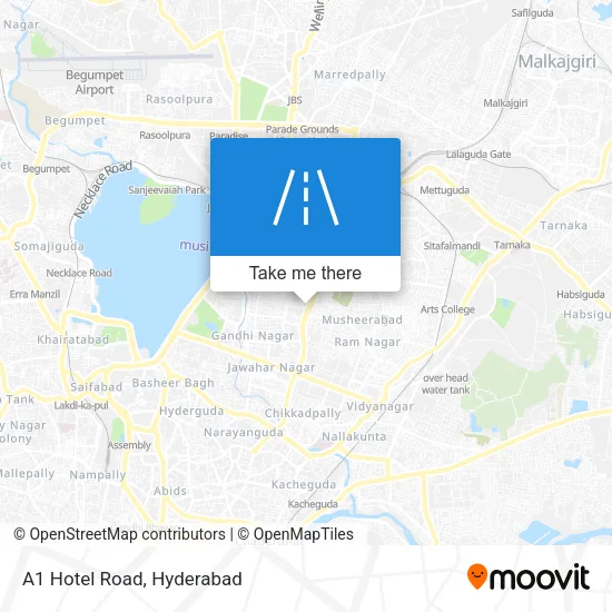 A1 Hotel Road map