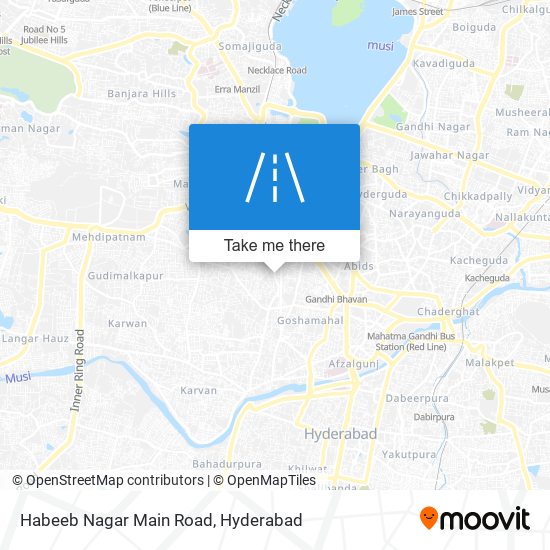 Habeeb Nagar Main Road map