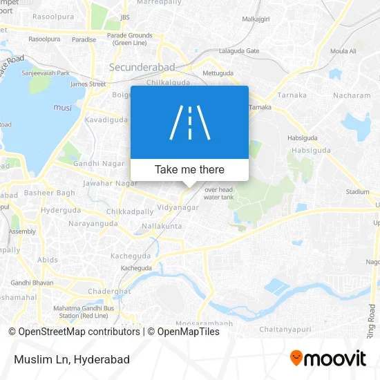 Muslim Ln map