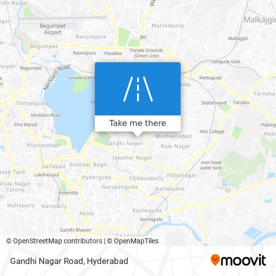 Gandhi Nagar Road map