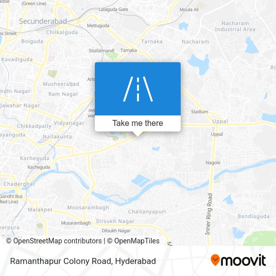 Ramanthapur Colony Road map