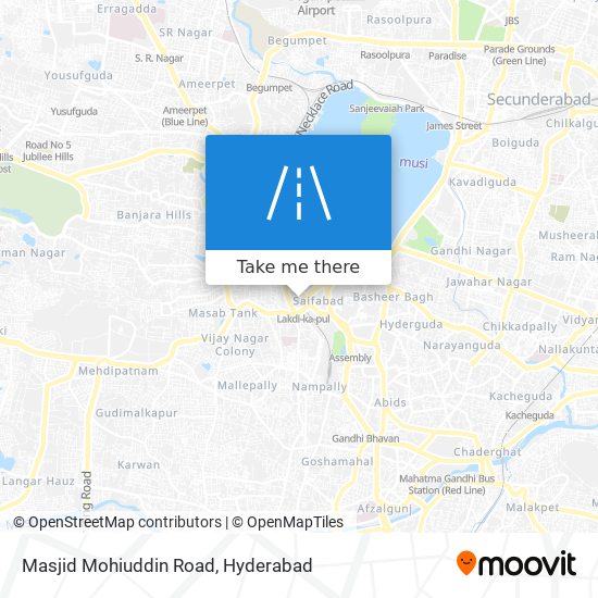 Masjid Mohiuddin Road map