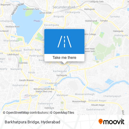 Barkhatpura Bridge map