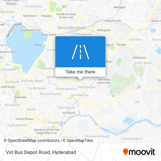 Vst Bus Depot Road map